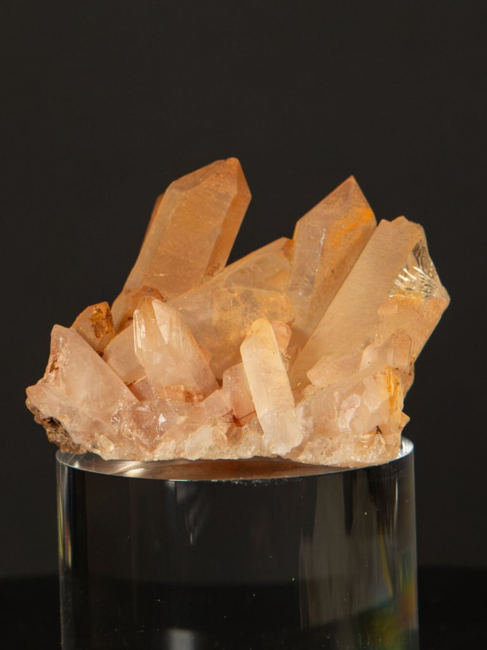 Raw Tangerine Quartz Crystal Cluster ~1.5x2" Natural Orange Mineral Specimen - Picture 4 of 9